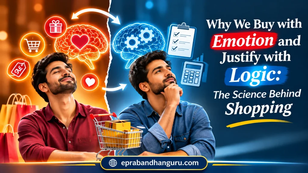 we buy with emotion and justify with logic